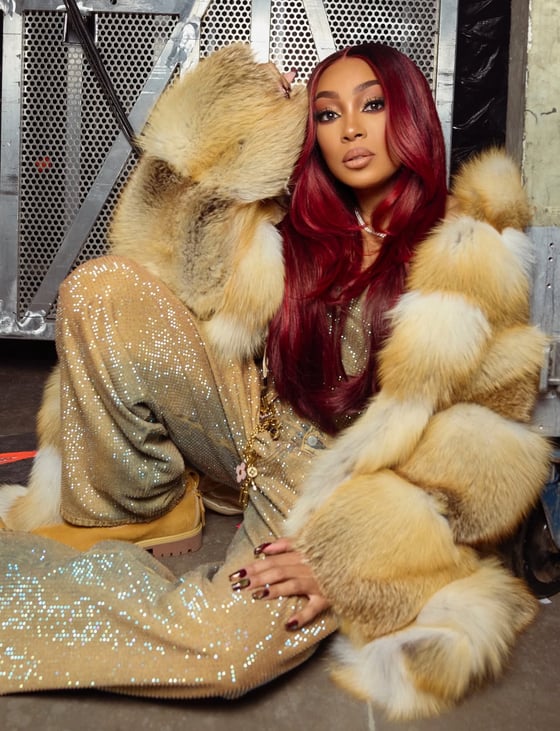 Image of 3in1 GOLDEN ISLAND FOX FUR COAT