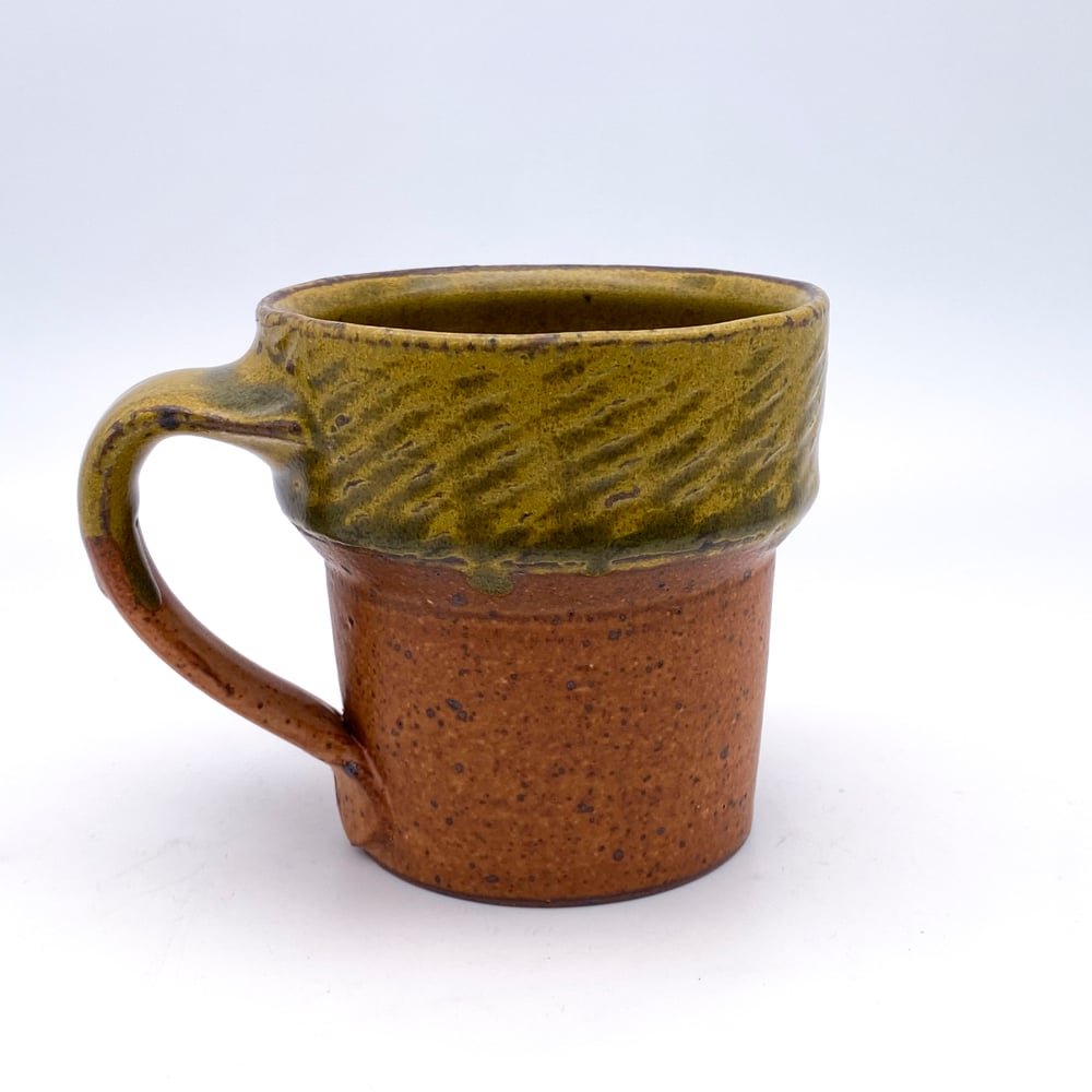 Image of Coffee Mug (yellow+salmon)