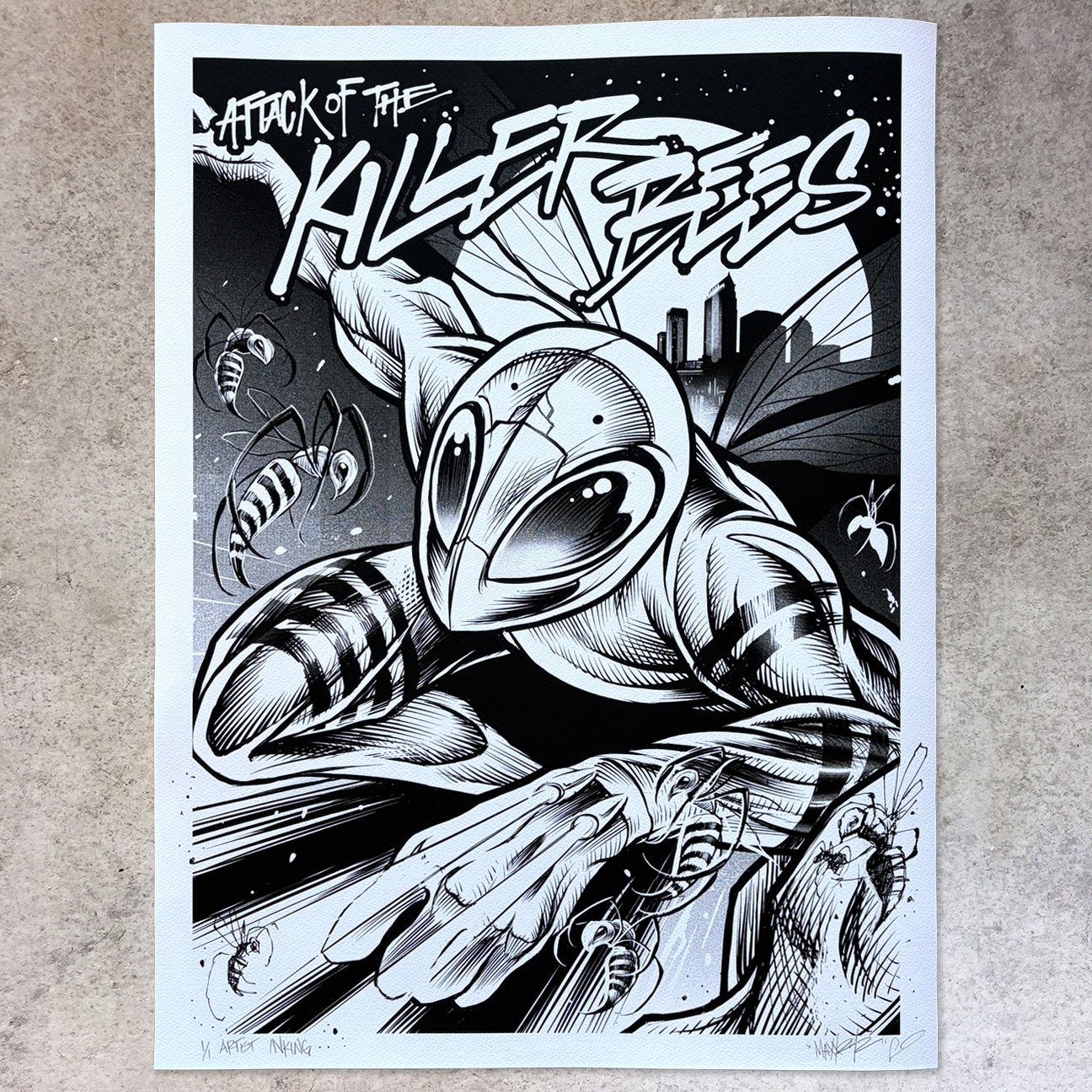F4D Studios — Wu Tang Tampa Original Inking Print