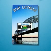 Image 2 of Memphis 901 Vintage License Plate Enamel Pin