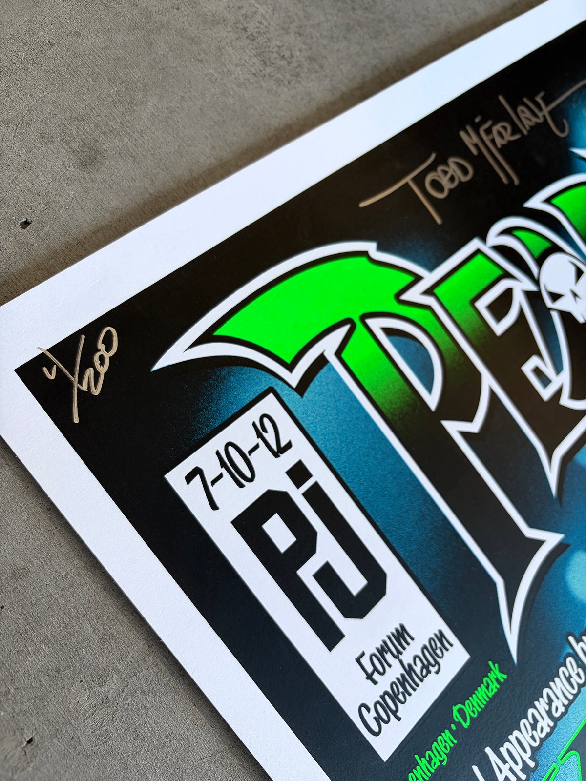 F4D Studios — Pearl Jam Copenhagen 2012 Poster