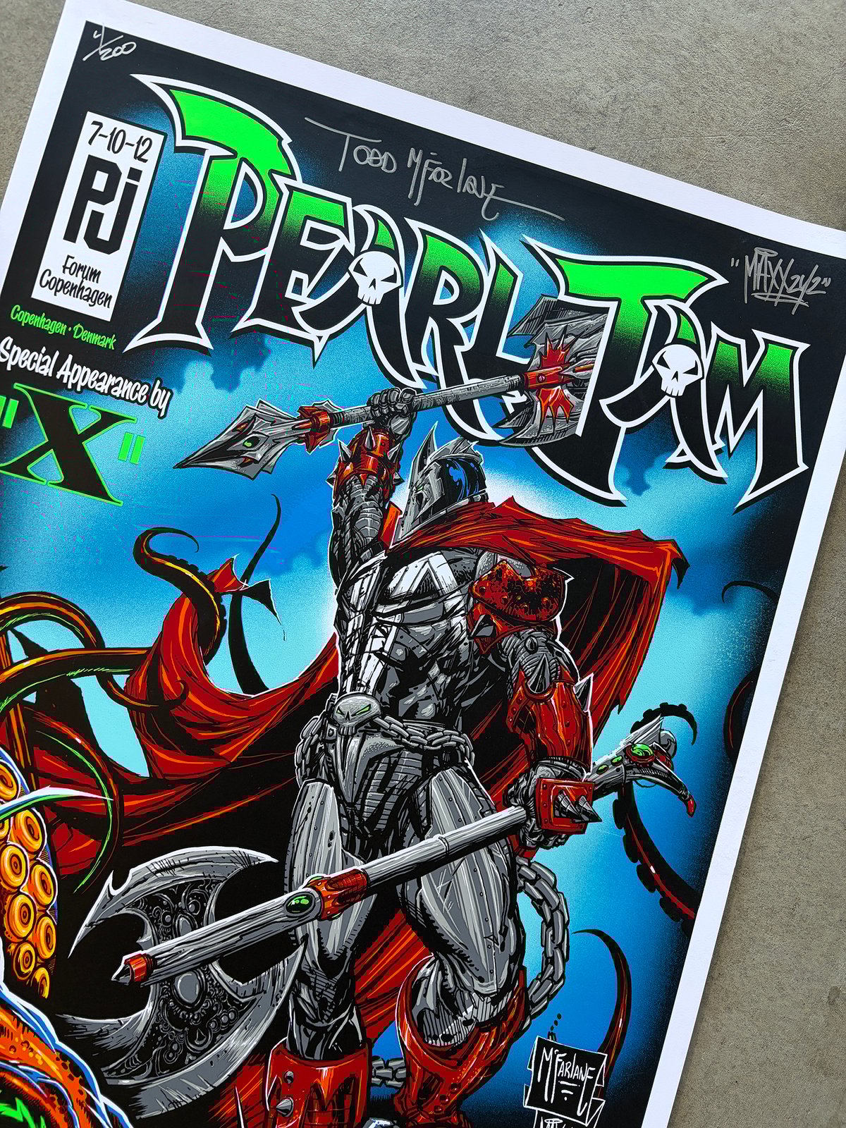 F4D Studios — Pearl Jam Copenhagen 2012 Poster