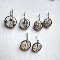 Image 4 of Sm Botanicals under glass earrings 
