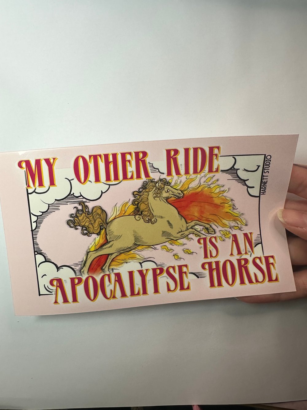 Image of My Other Ride is an Apocalypse Horse Sticker