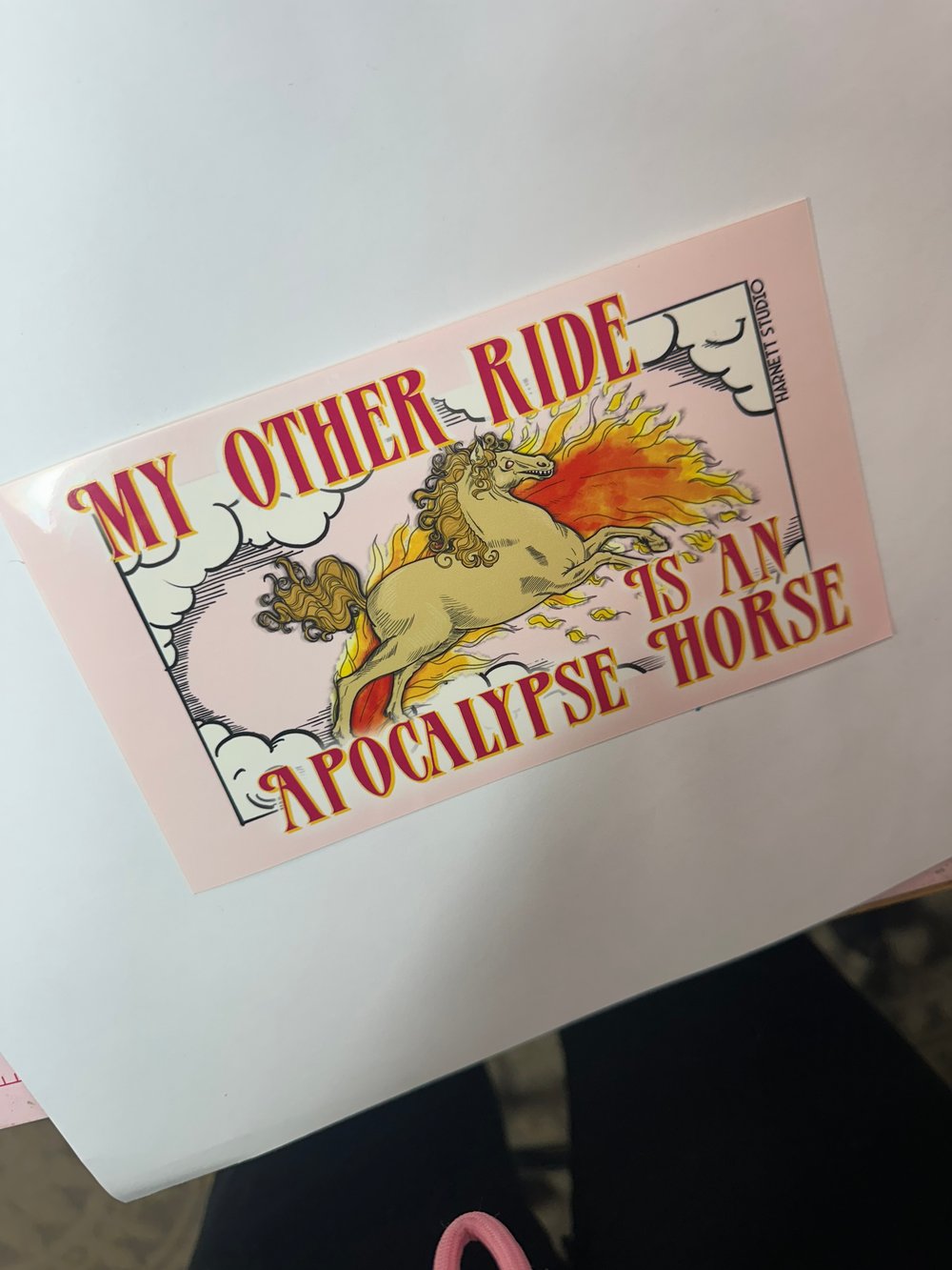 Image of My Other Ride is an Apocalypse Horse Sticker