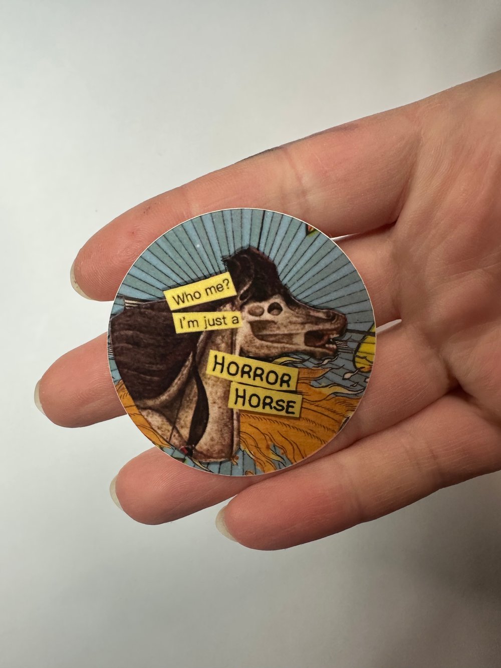 Image of Horror Horse Sticker