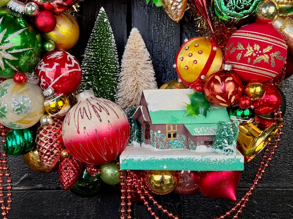 Image of Home for Christmas Wreath