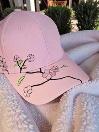 Image 4 of PINK CHERRY BLOSSOM HAT
