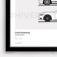 Image 4 of Ford Mustang Generations Evolution Poster