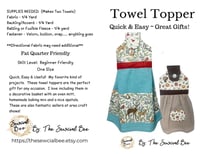 Image 5 of Quilted Kitchen Towel Topper SEWING Pattern - PDF Download