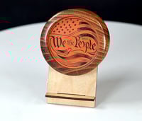 Image 1 of Queensland Australia Silver Wattle "We The People" yo-yo, #2025-281