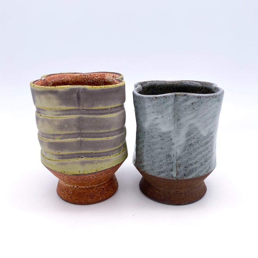 Image of Pair of Cups (blue+matte)