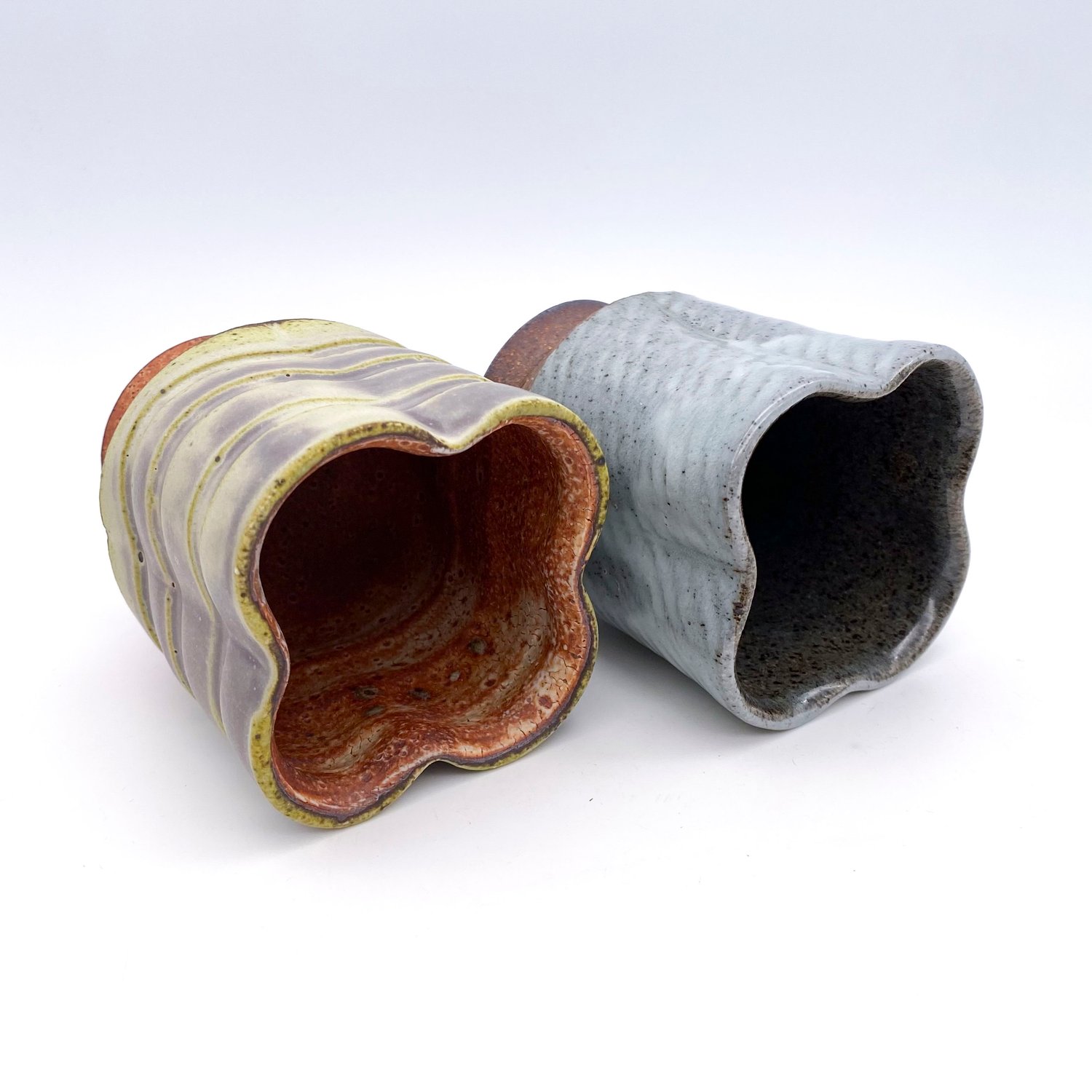 Image of Pair of Cups (blue+matte)