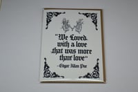 Image 2 of Edgar Allan Poe Gothic Romantic Card