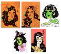 Image 1 of halloween warm-up drawings