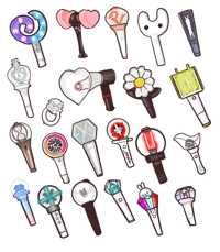 Image 2 of Chiikawa V Stickers & Lightstick Accessory Sheet