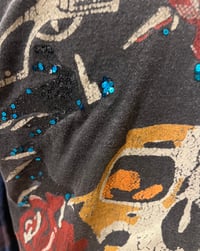 Image 2 of Vintage Blue/Brown Flannel Shirt Guns N’ Roses