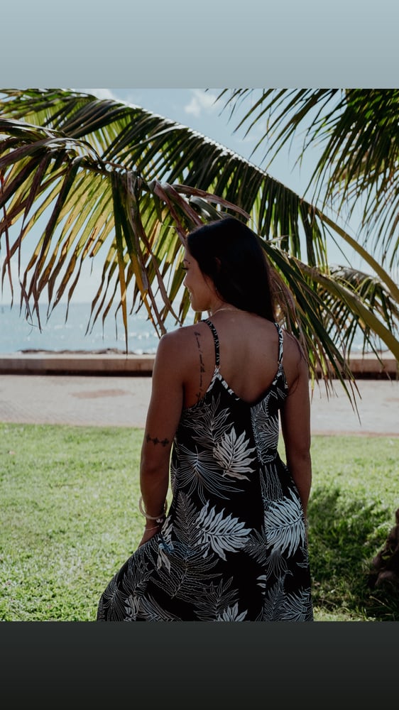 Image of Hapu'u Black Maxi Dress  