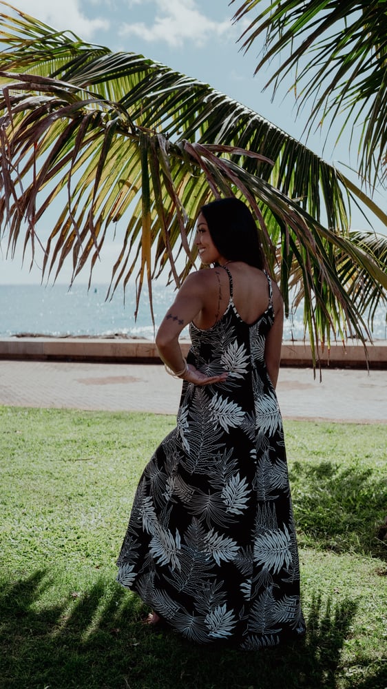 Image of Hapu'u Black Maxi Dress  