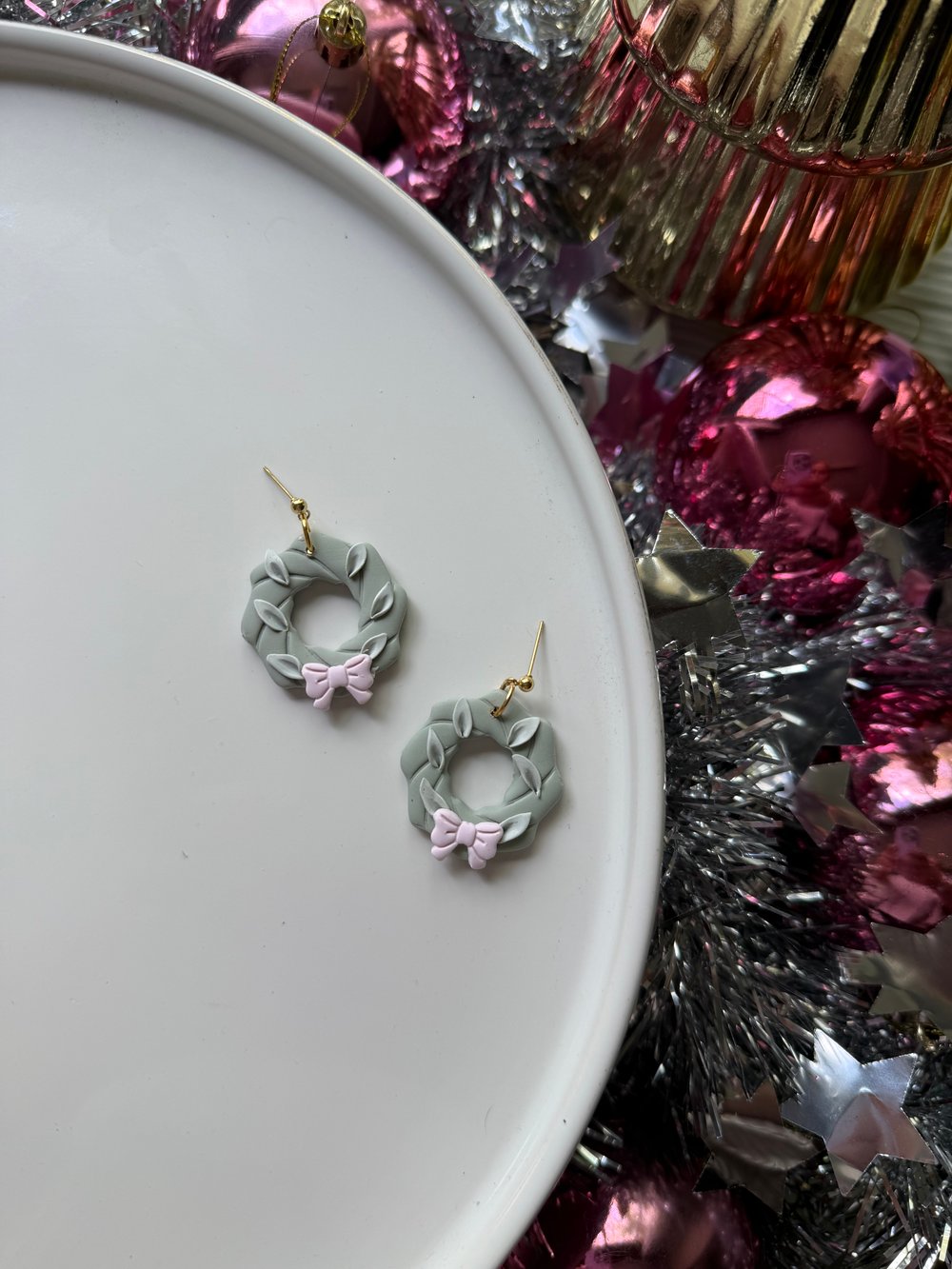 Image of Christmas wreath dangles