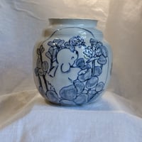 Image 1 of Blue Clovers Vase