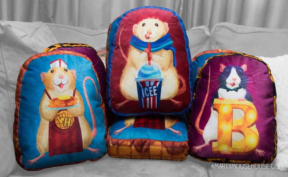 Image of Waffles Waffles House Handmade 14" Velvet Pillow