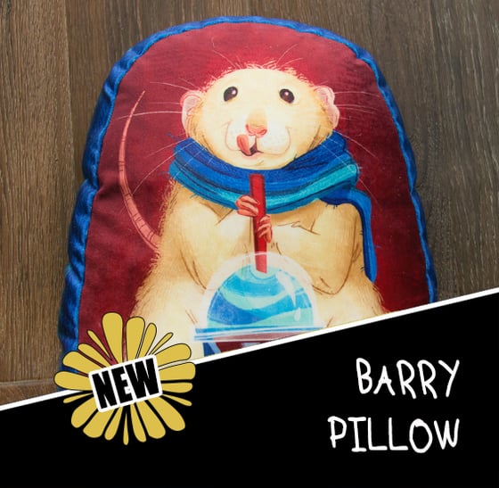 Image of Barry Icee Handmade 14" Velvet Pillow