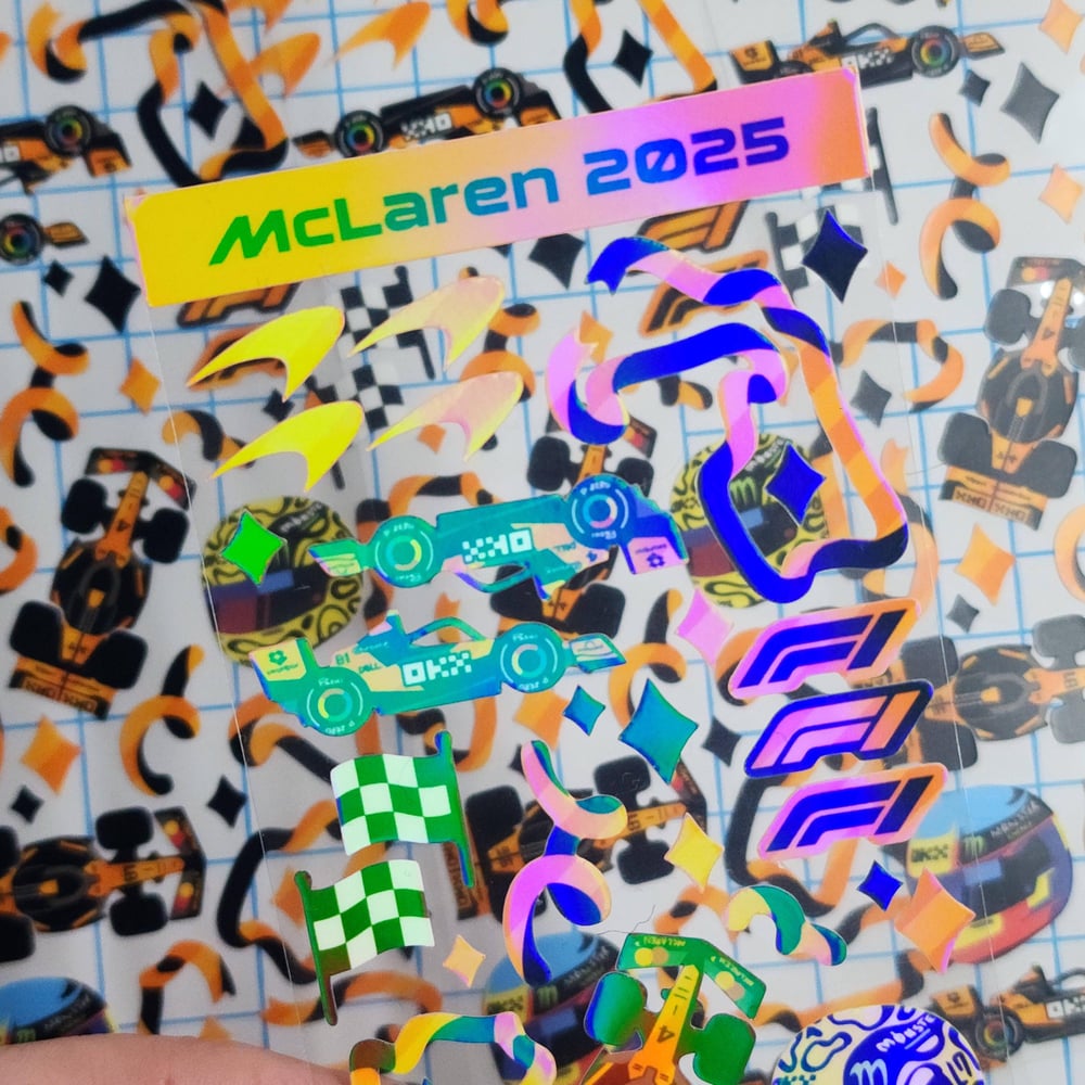 Image of McLaren F1 Deco Sticker Sheet 2025