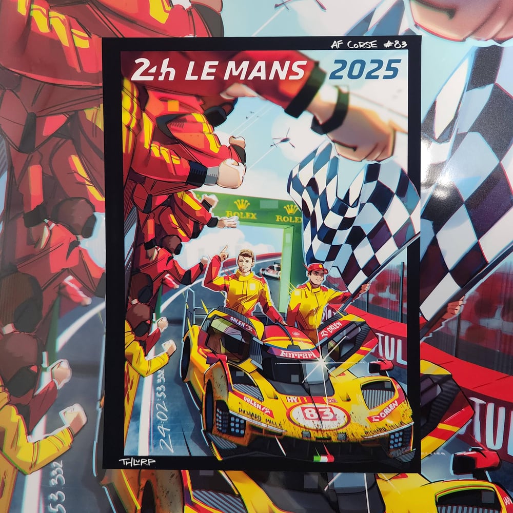 Image of Le Mans AF Corse 83 A5 Print