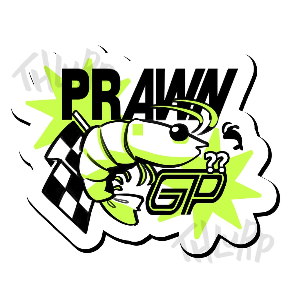 Image of Prawn GP Die Cut Sticker