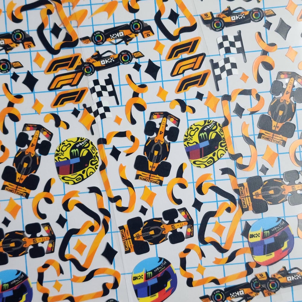 Image of McLaren F1 Deco Sticker Sheet 2025