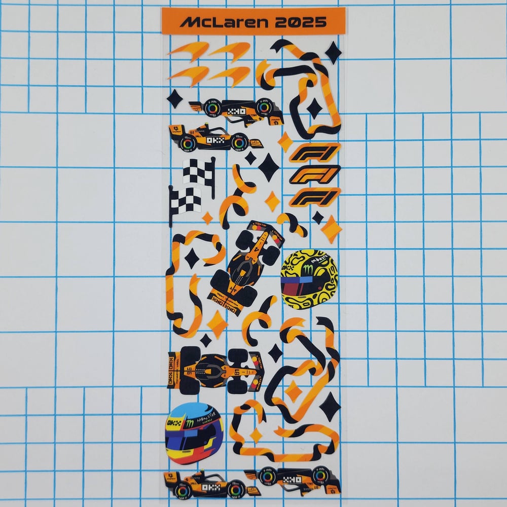 Image of McLaren F1 Deco Sticker Sheet 2025