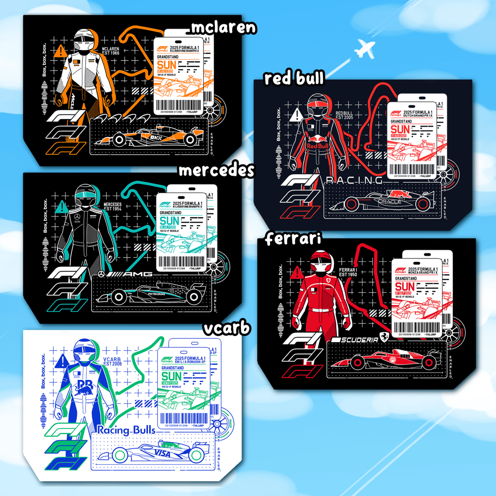 Image of F1 Team Zipper Totes