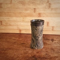 Image 4 of Small Heron sgraffito vase