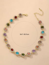 Image 3 of BIJOUX - Collier Strass Décor Tour de cou