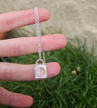 Image 11 of Ready to ship! Faceted Rose Quartz and Sterling Silver Necklace 