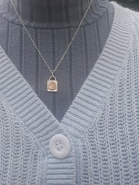 Image 13 of Ready to ship! Faceted Rose Quartz and Sterling Silver Necklace 