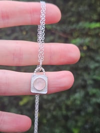 Image 16 of Ready to ship! Faceted Rose Quartz and Sterling Silver Necklace 