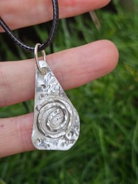 Image 6 of Mens Necklace - swirl of silver 