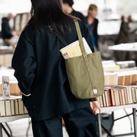 Image 1 of Niwaki Mini Kantan Green Canvas Bucket Tote
