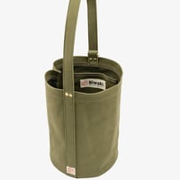 Image 3 of Niwaki Mini Kantan Green Canvas Bucket Tote