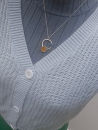 Image 3 of Zest! Orange Cornish Seaglass & Kyanite Gemstone 