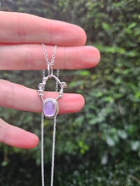 Image 1 of Entwined Light - Lavender Amethyst Gemstone Necklace 