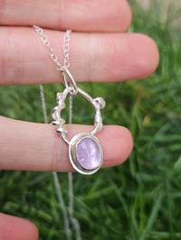 Image 8 of Entwined Light - Lavender Amethyst Gemstone Necklace 