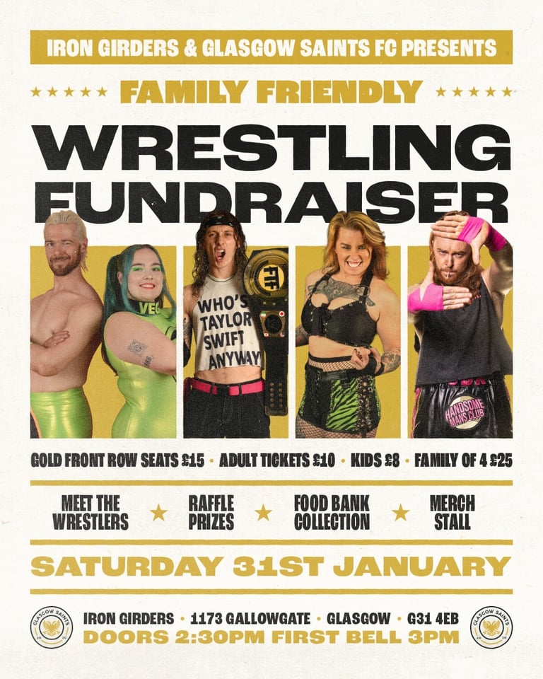 Wrestling Fundraiser Event 31st January 2026!