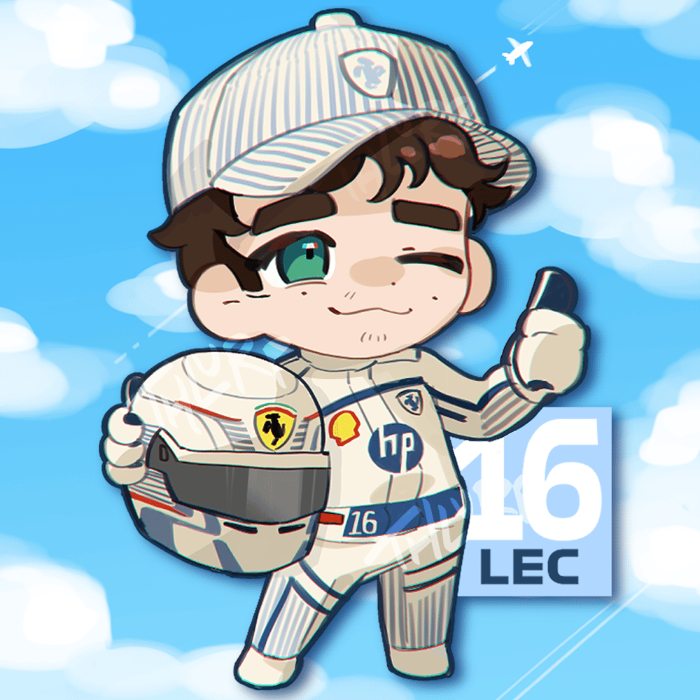 Image of Charles Leclerc Monaco 2025 Acrylic Charm