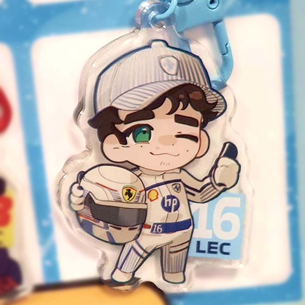Image of Charles Leclerc Monaco 2025 Acrylic Charm