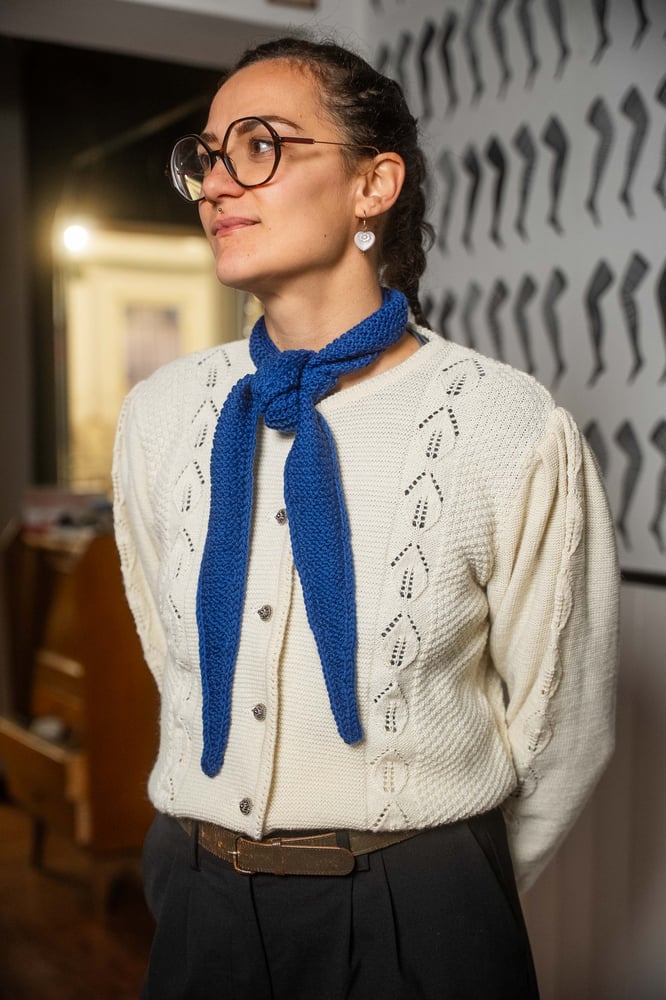 Image of Cravattino Blu elettrico