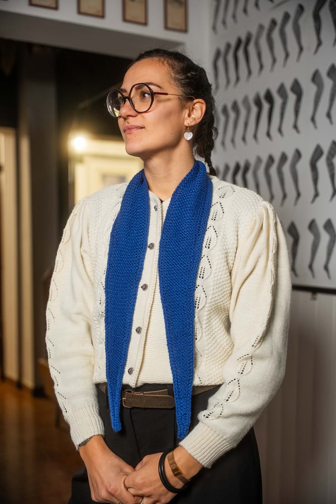 Image of Cravattino Blu elettrico