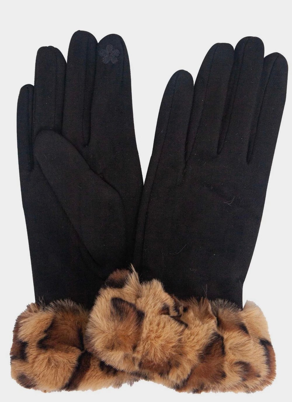 Image of Touch Screen Faux Fur Gloves 